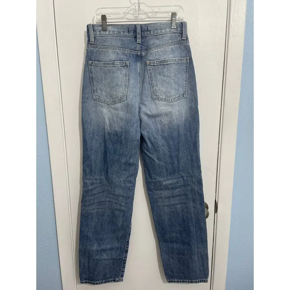 Willow & Root Jeans Size 26 High Rise Vintage Dad Jean Distressed Festival